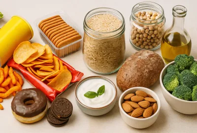 chips crackers oil beans cookies brocolli